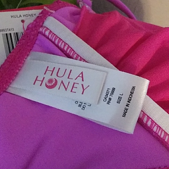 Hula Honey Swim Copy Nwt Hula Honey Bikini Top Large Poshmark